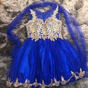 Royal blue dress